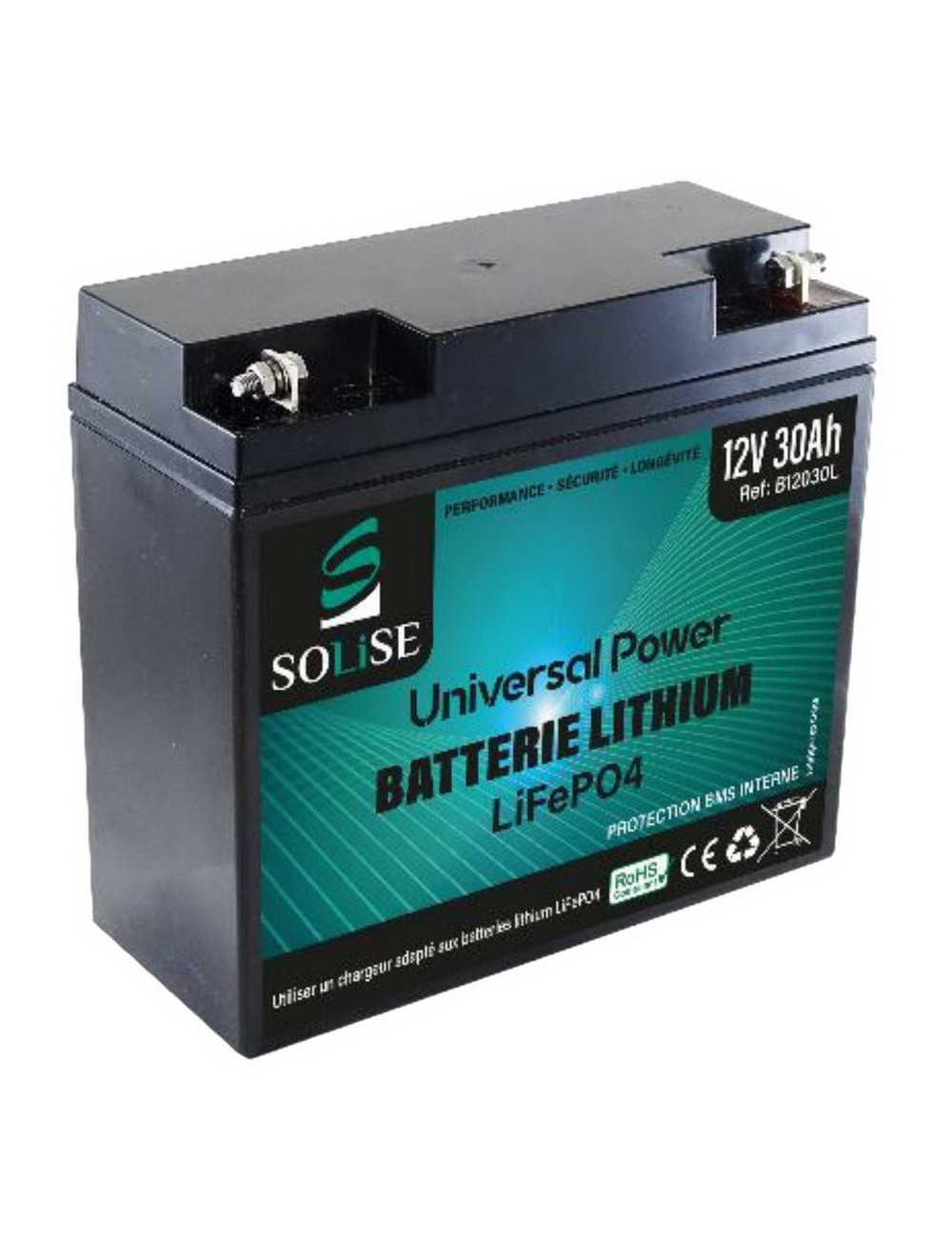 Eigenlijk onenigheid Gezamenlijke selectie RNS B12030L (B12030L) LiFePO4 Batterij 12V Solise (12V - 30Ah) | Mister  Battery