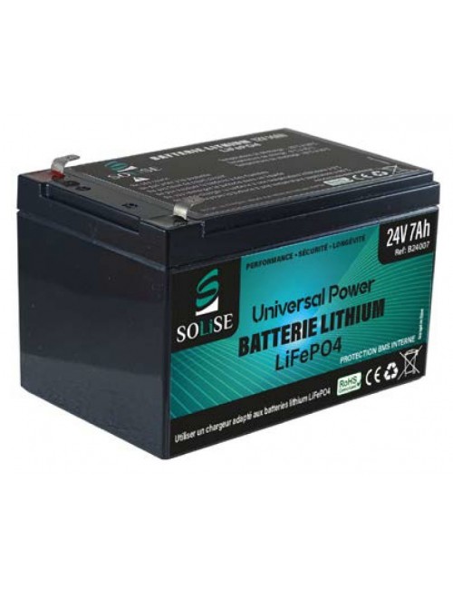 Batterie LiFePO4 24v 7Ah