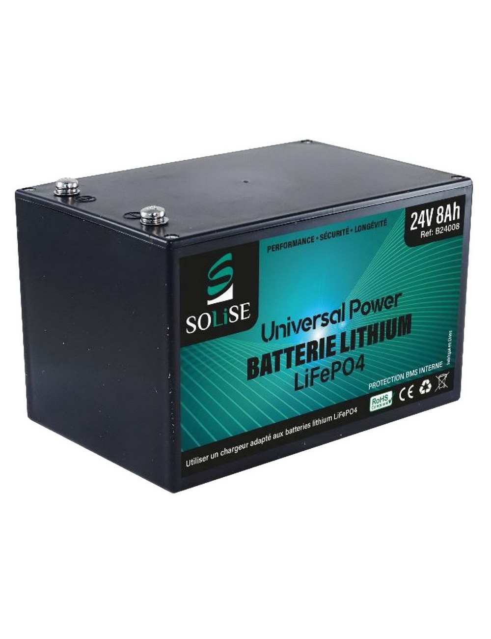 LiFePO4 batterij 24V 8Ah
