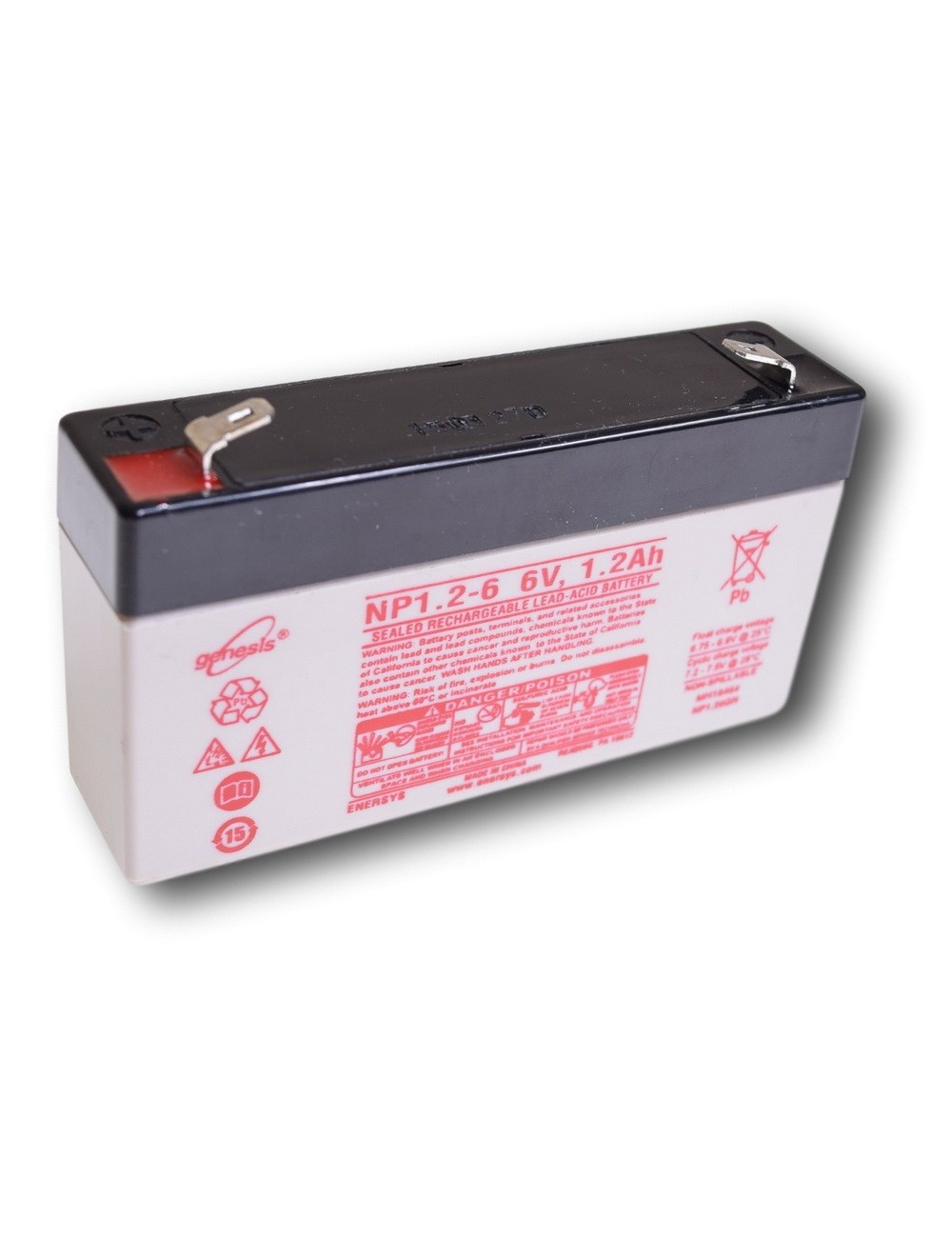 Loodbatterij 6V 1,2Ah (NP1.2-6)