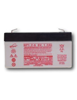 H NP1.2-6 (NP1.2-6) Batteries Plomb Performance Standard (Genesis NP)  Enersys (6V - 1,2Ah)