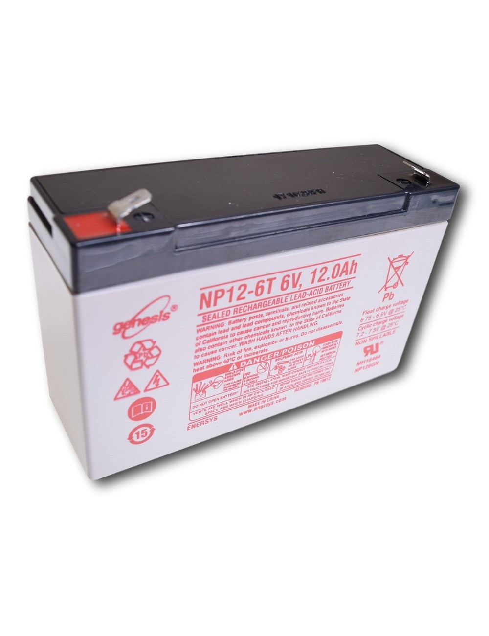 Loodbatterij 6V 12Ah (NP12-6)