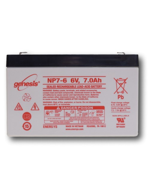 Batterie Plomb 6V 7Ah (151x34x97.5) Yuasa (NP7-6) - Vlad