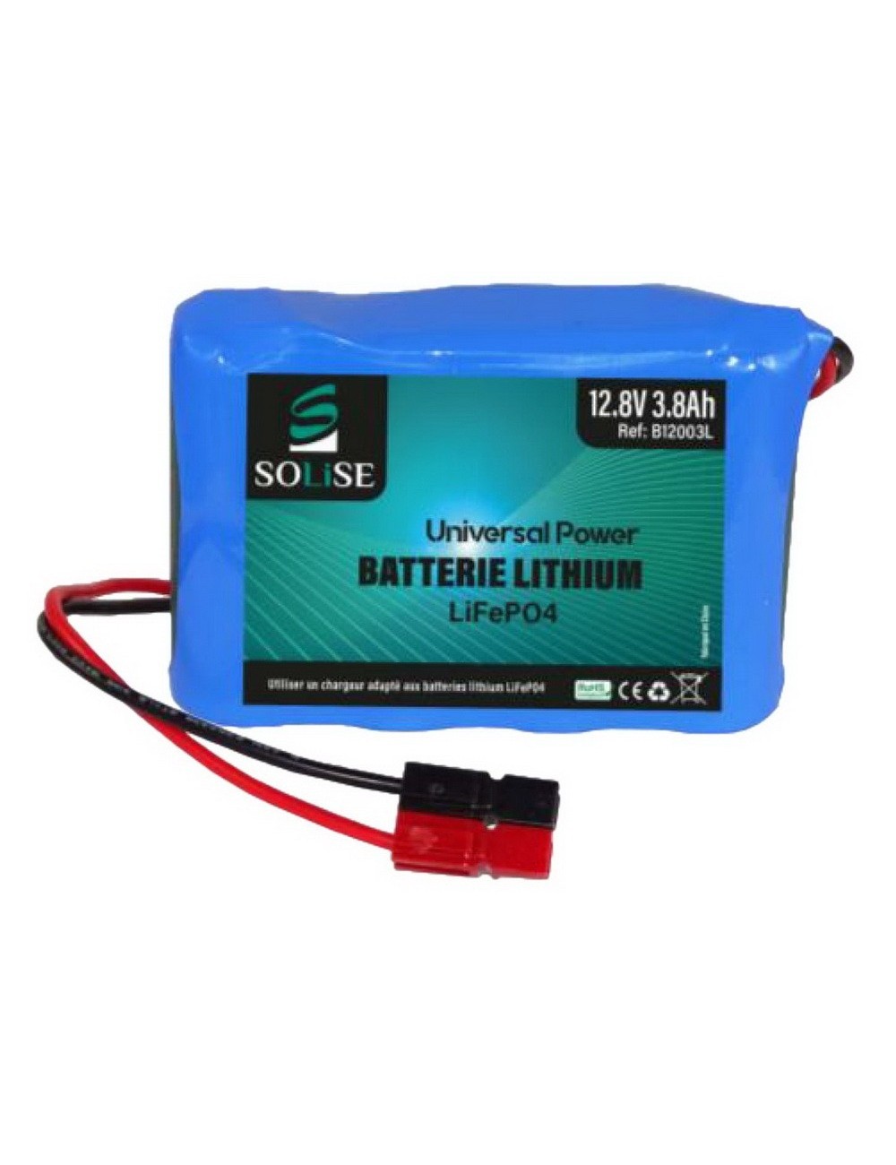 RNS B12003L (B12003L) Batterie LiFePO4 12V Solise (12V - 3,8Ah)