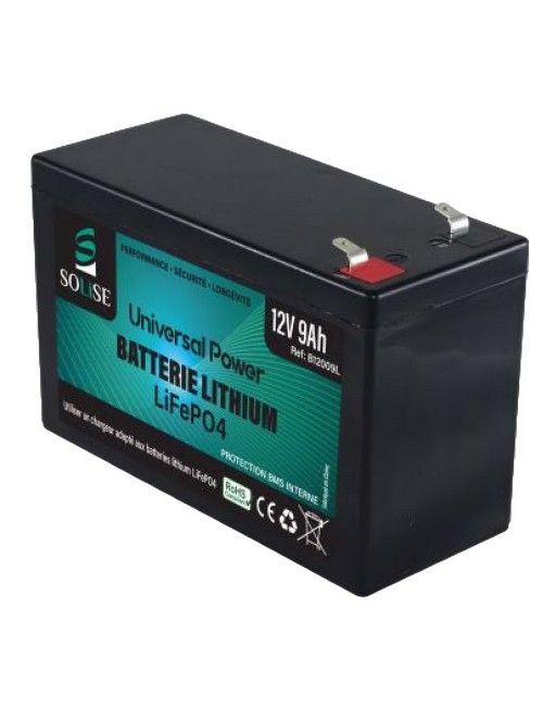LiFePO4 batterij 12V 9Ah