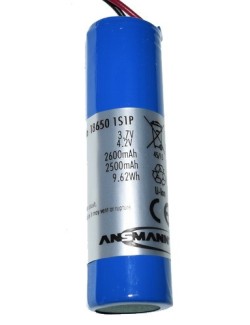 Pack Li-ion 18650 3,7V 2,6Ah M2,5A C UN