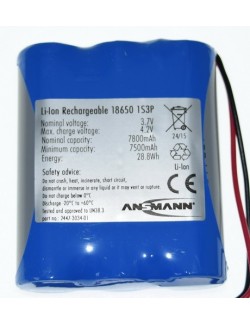 Pack Li-ion 18650 3,7V 7,8Ah M3A R3 UN