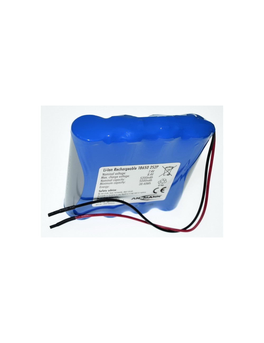 Pack Li-ion 18650 7,4V 5,2Ah M5A R4 UN