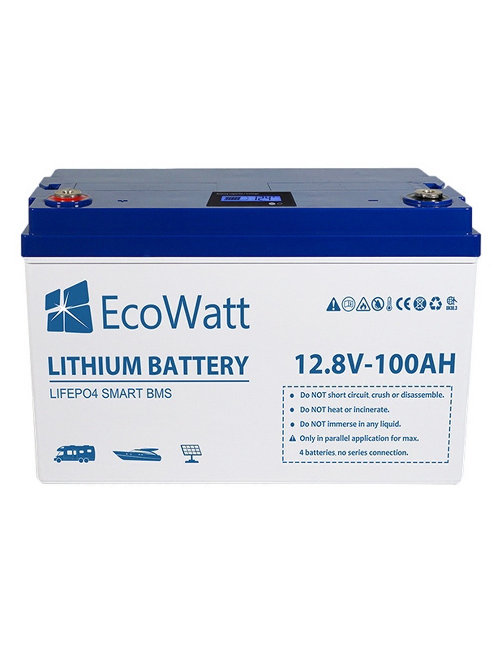 LiFePO4 batterij 12V 100Ah EcoWatt