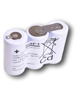 Rangée 3,6V 2,6Ah (VNT C U) + cosses à souder -802177-