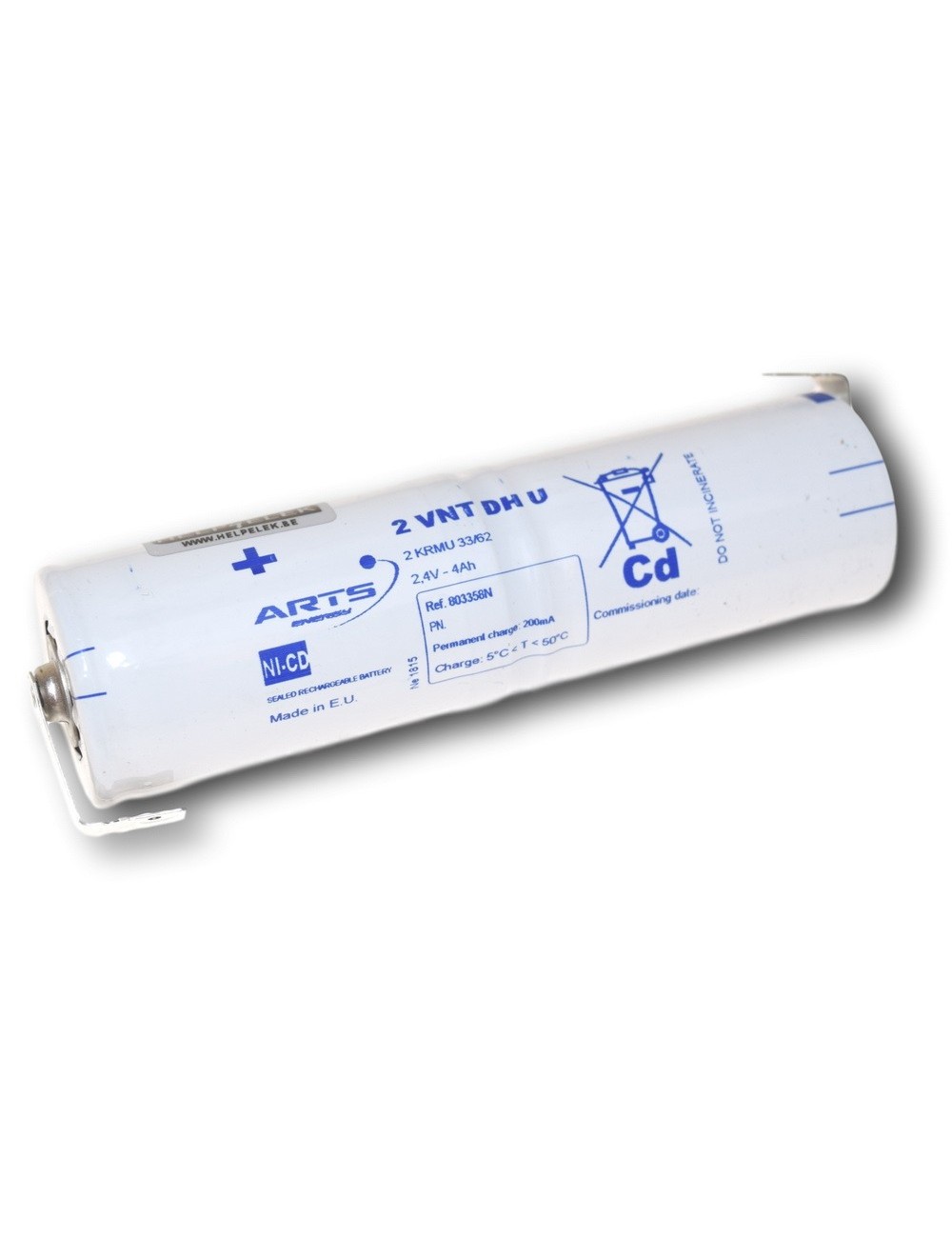 Staaf 2,4V 4,2Ah (VNT D U) + Faston (+4-3) -803358-