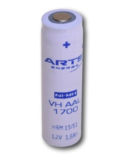 Cel 1,2V 1,7Ah (VH AA) + zonder lippen -791582-