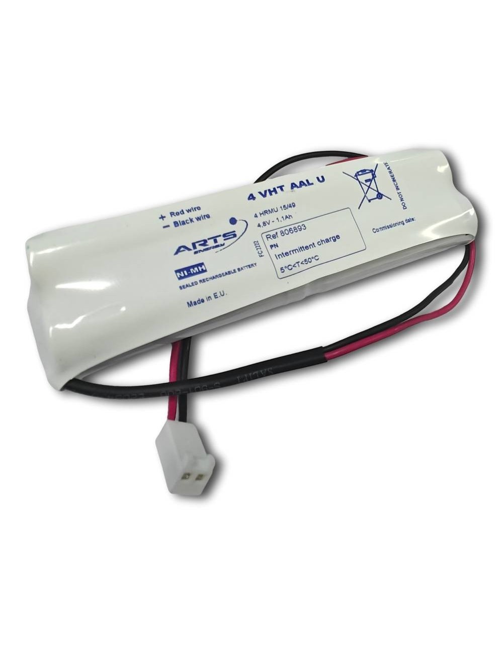 Dubbel staaf 4,8V 1,1Ah (VHT AA) + conn. C543 -806893-HE-