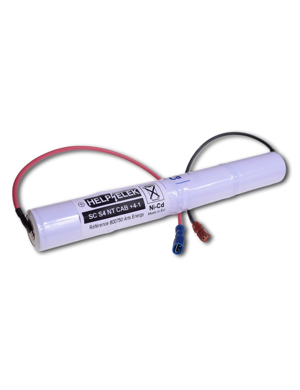 Staaf 4,8V 2,6Ah (VNT C) + kabel + Fast (+9-6) -800750-