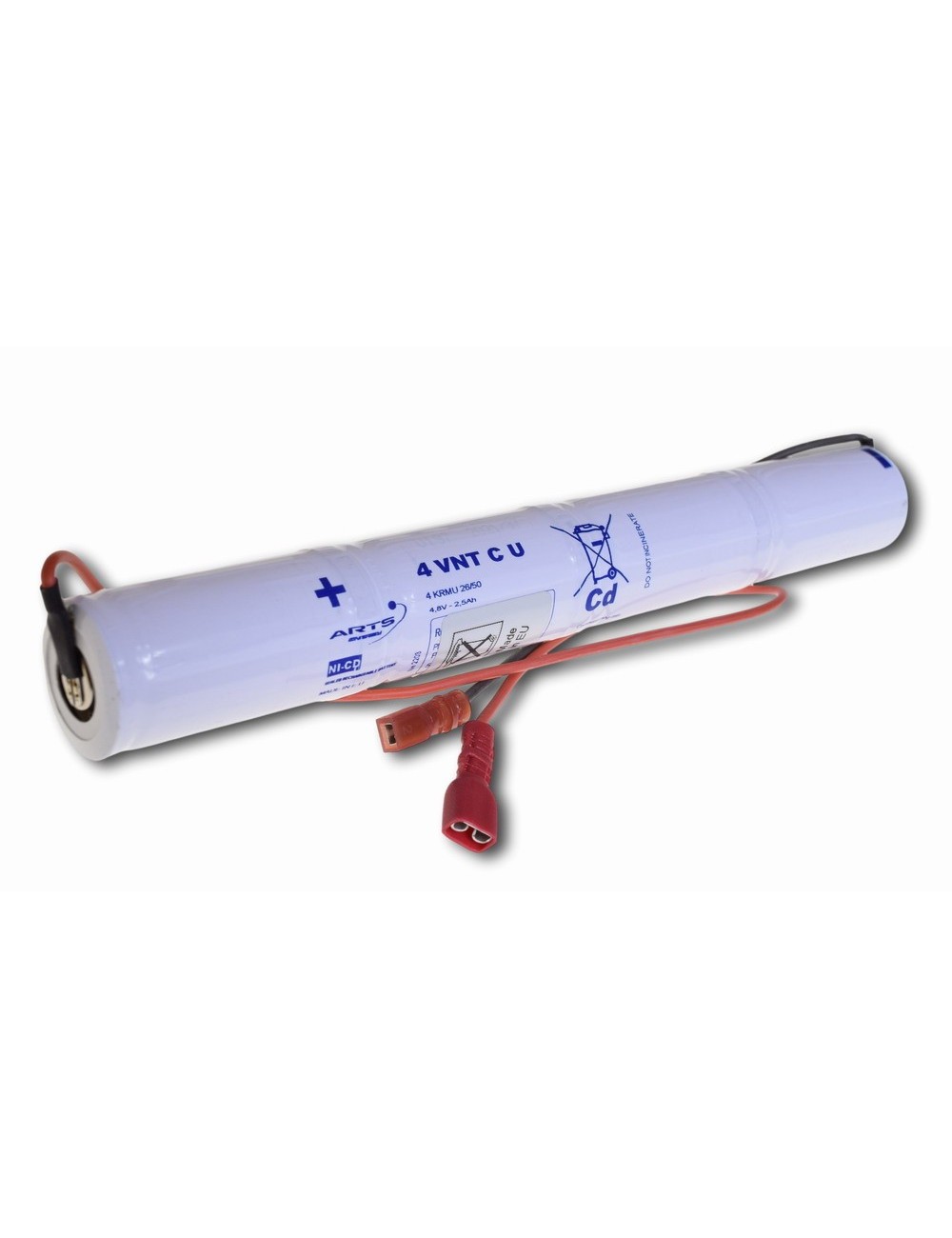 Staaf 4,8V 2,6Ah (VNT C U) + Faston (+9-6) -803271-