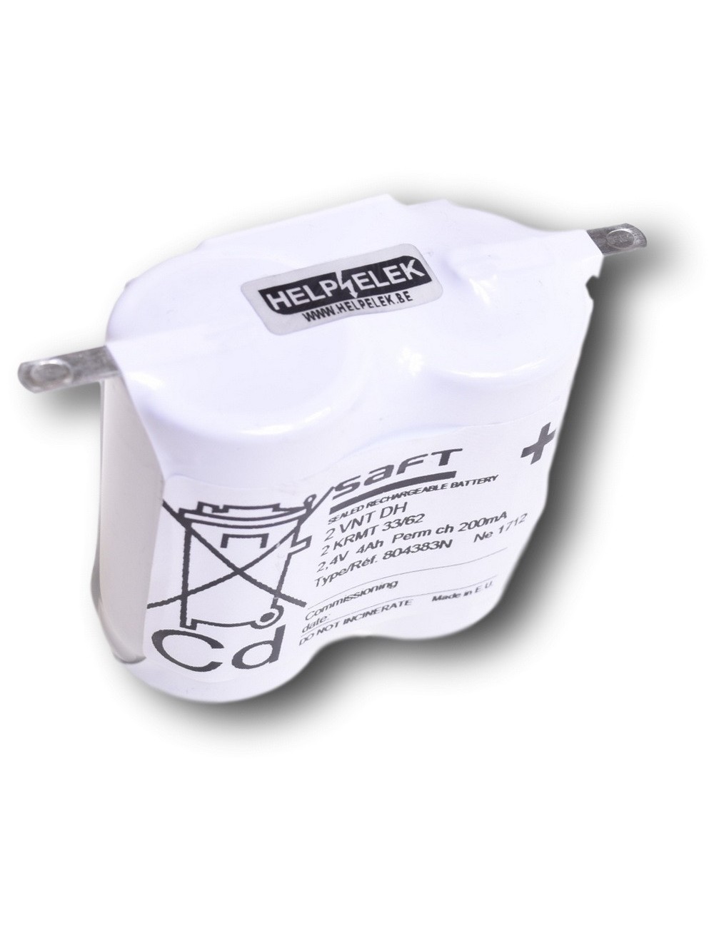 Rij 2,4V 4,2Ah (VNT D) + soldering lip -804383-