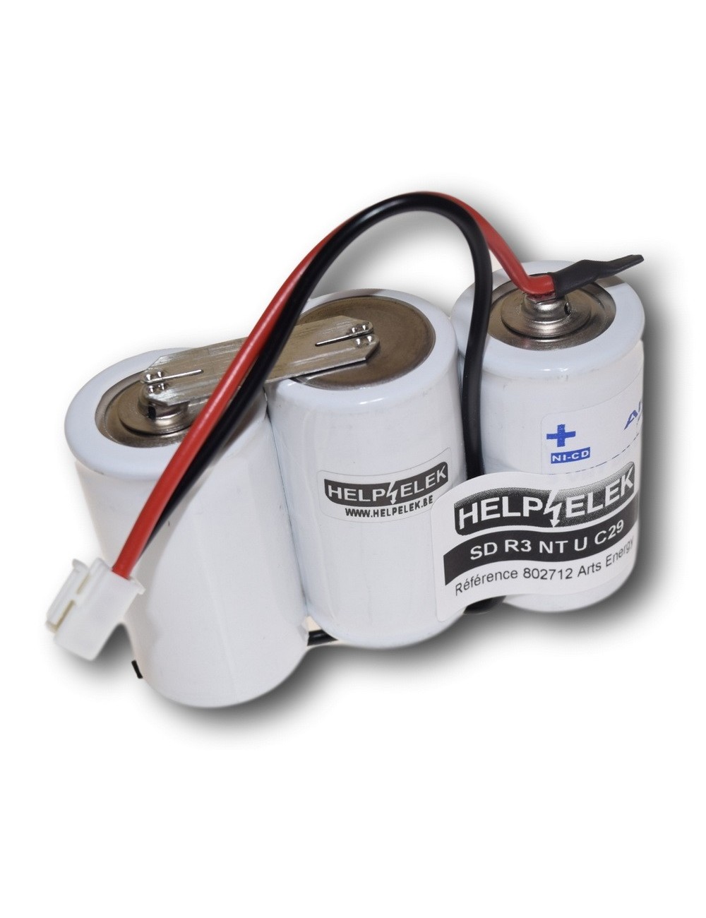 Rij 3,6V 4,2Ah (VNT D U) + connector C29 -802712-