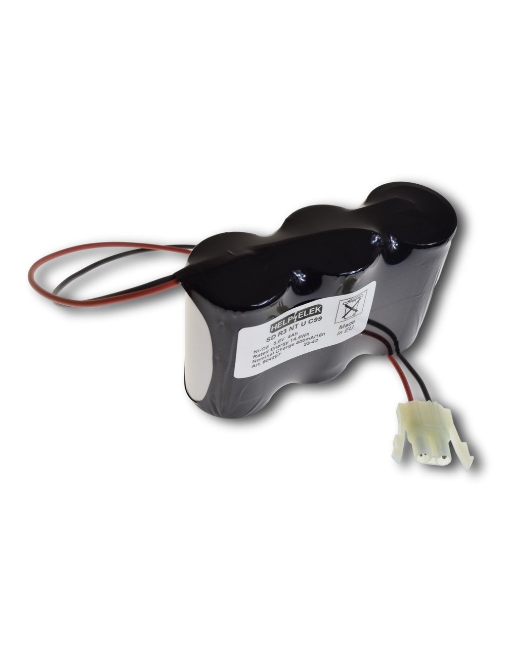 Rij 3,6V 4,2Ah (VNT D U) + connector C99 -804297-